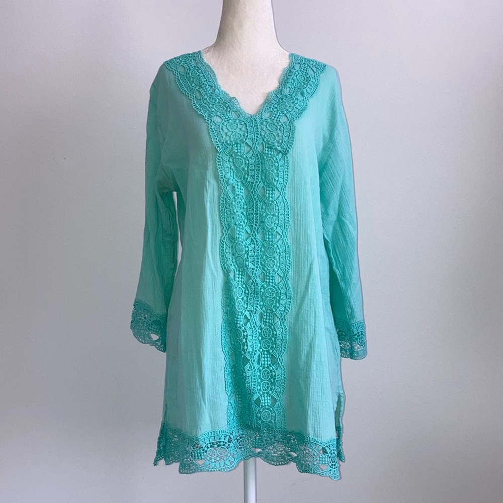 Isaac Mizrahi Crochet Beach Cover Up